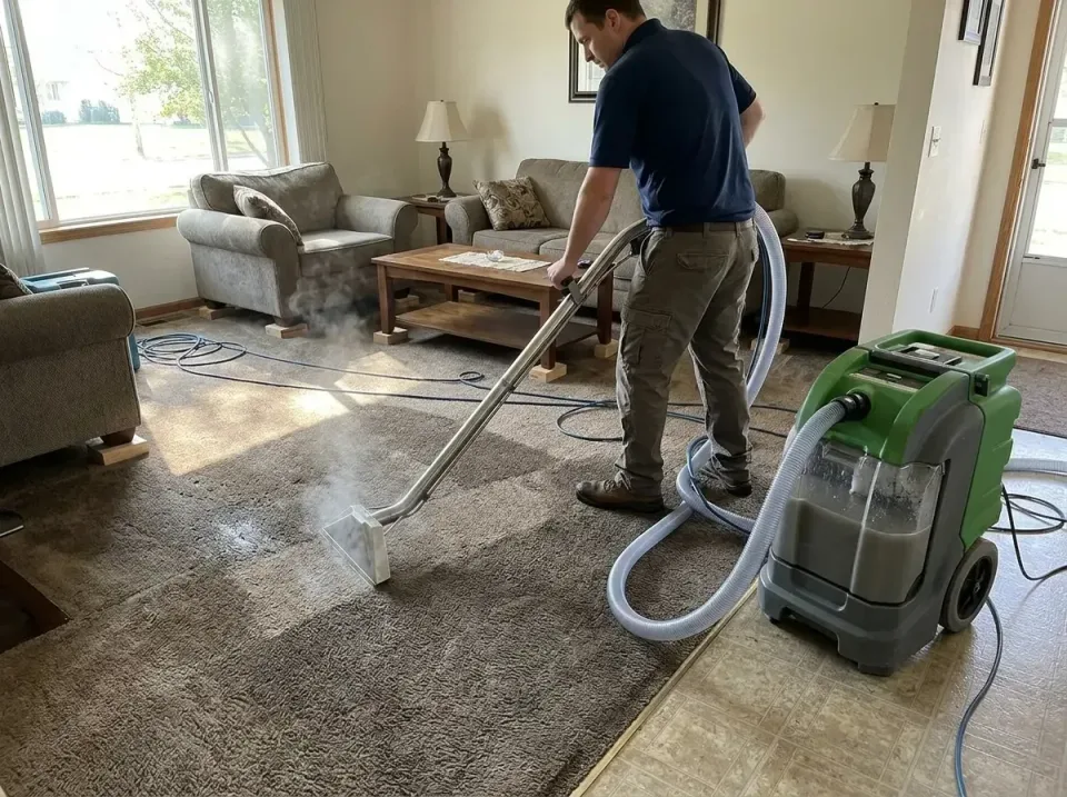 Carpet Cleaning Machine — Water Damage Restoration — Carpet Cleaning Machine, Vacuum Wand, Technician, Water Damage Restorat…